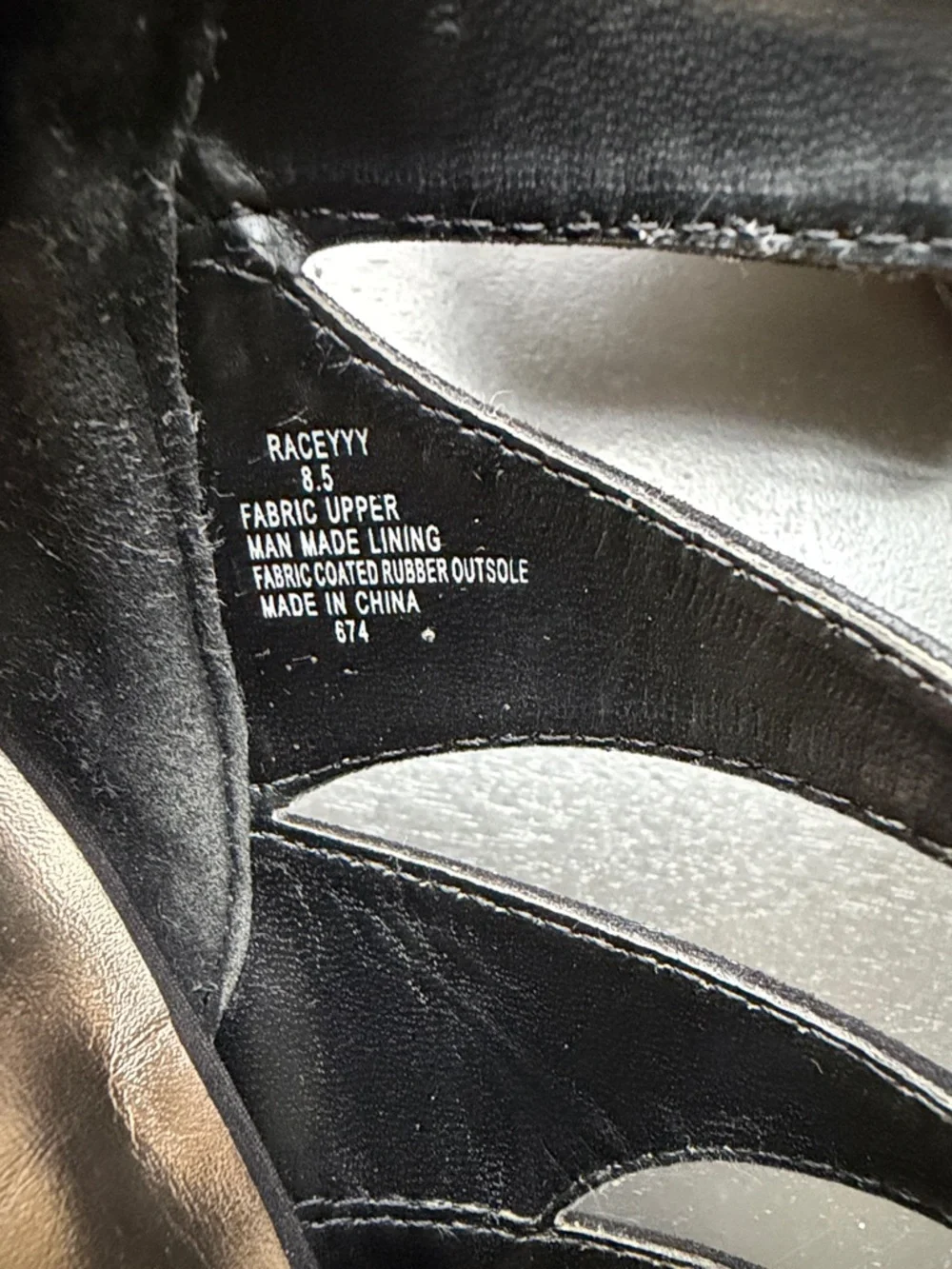 Madden Girl Black Lace-Up Cutout Stiletto Heels - Picture 3 of 7